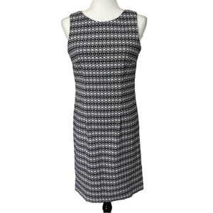 Mario Serrani Italy Black & White Sheath Dress Women’s 4